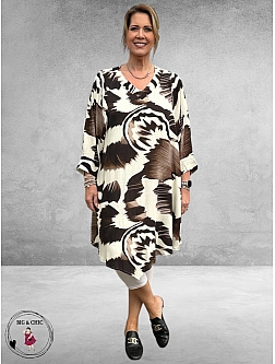 Studio Tuniek Juline Zwart-Wit-Bruin